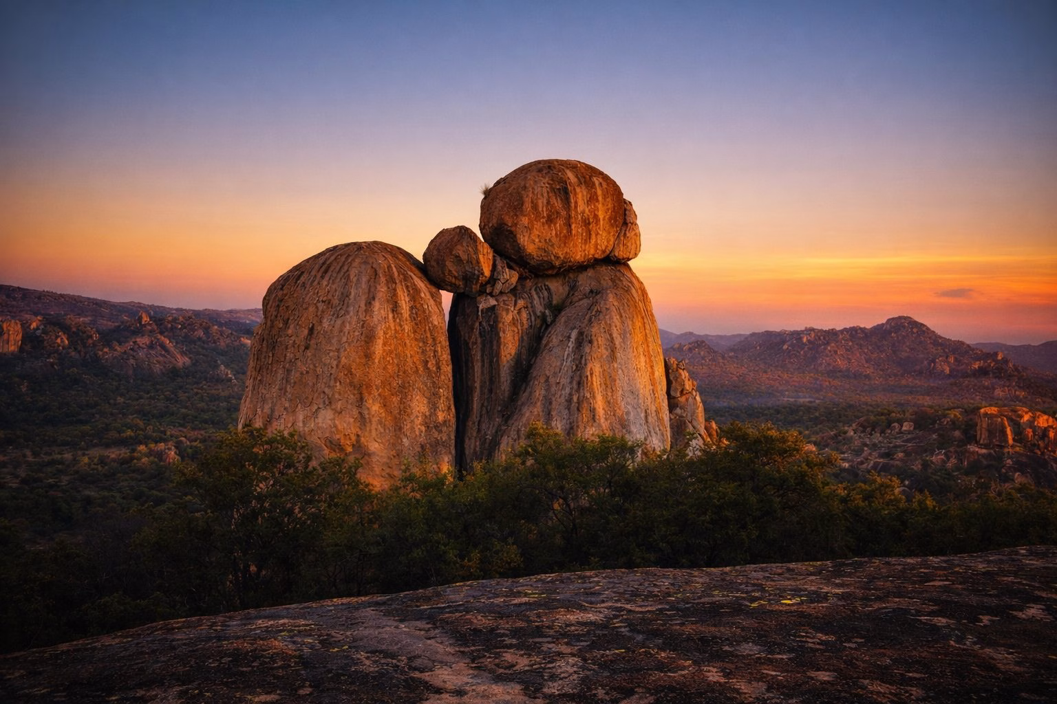 Scenic drive to Matobo Hills