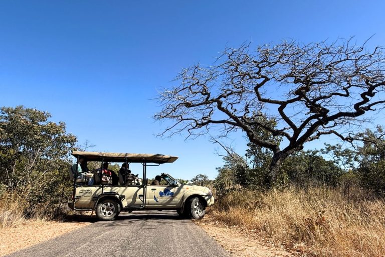 Matobo Hills Lodge game drive vehicle in the national park