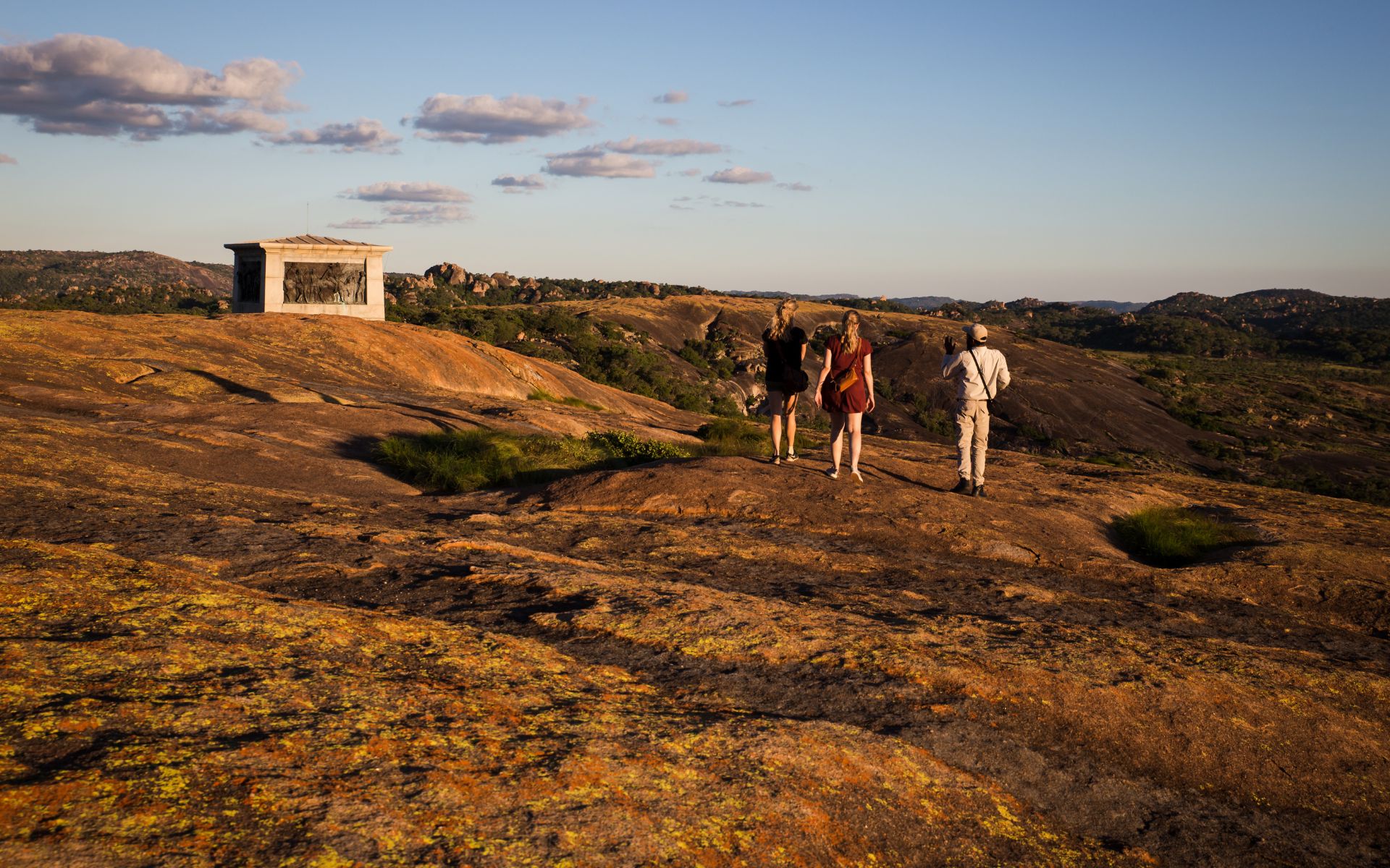 World's View summit in Matobo Hills at dusk